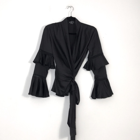 PATBO ruffle sleeve wrap blouse - Picture 4 of 7